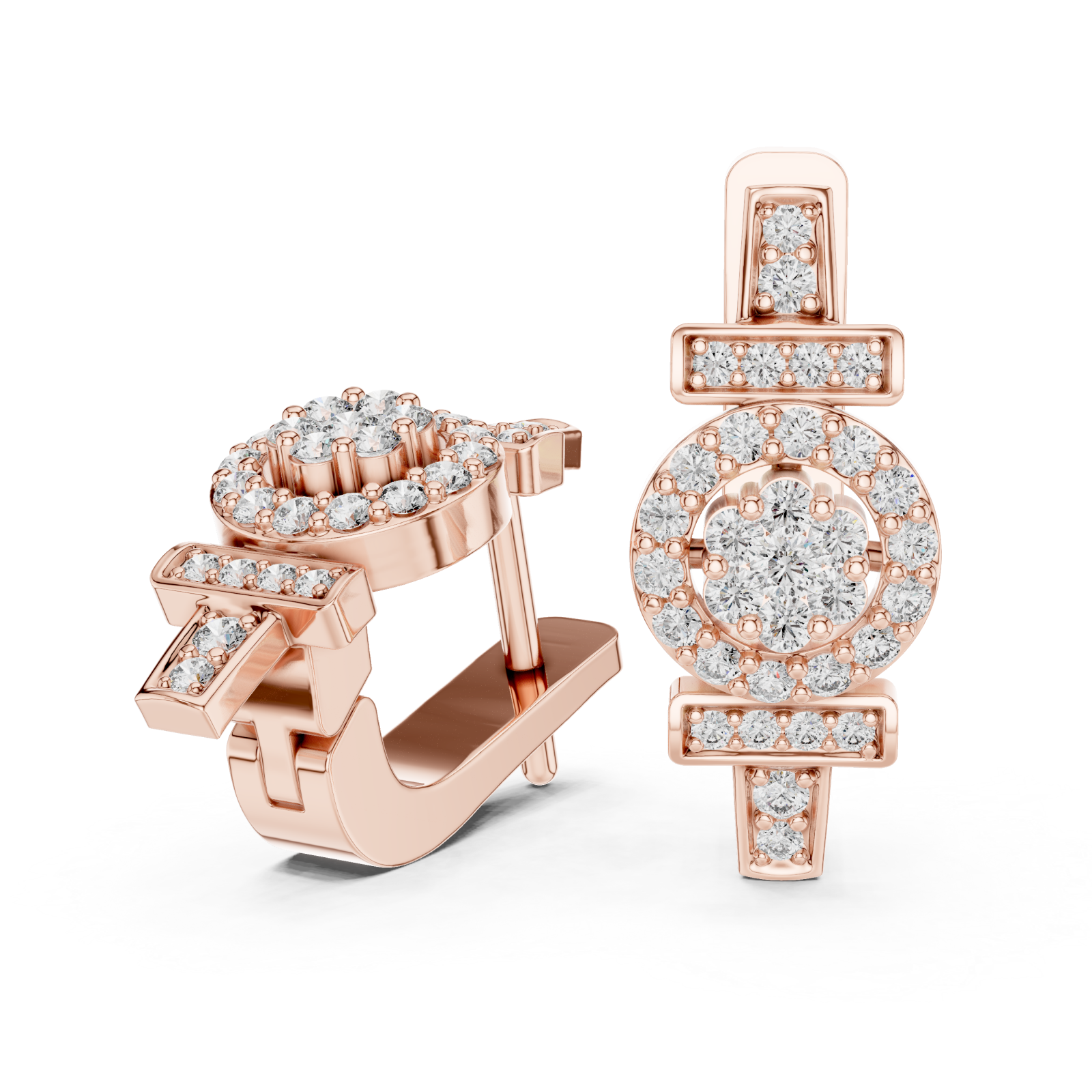  Rose Gold Twilight Petal Sparkle Bracelet Left View