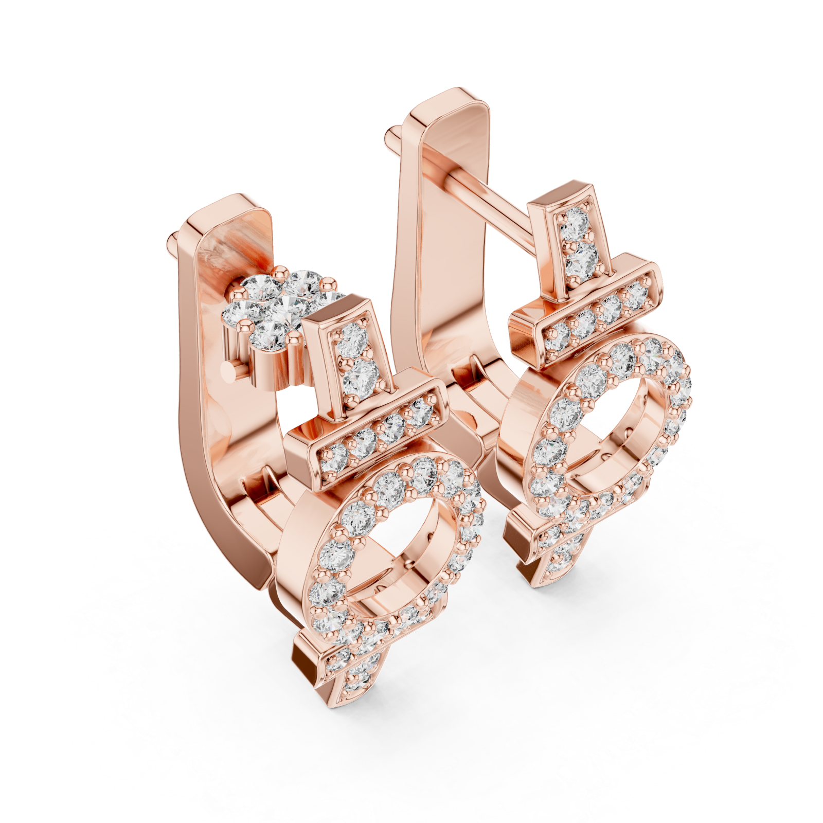  Rose Gold Twilight Petal Sparkle Bracelet Right View
