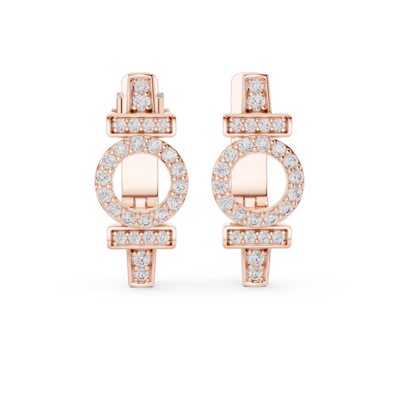  Rose Gold Twilight Petal Sparkle Bracelet Front View