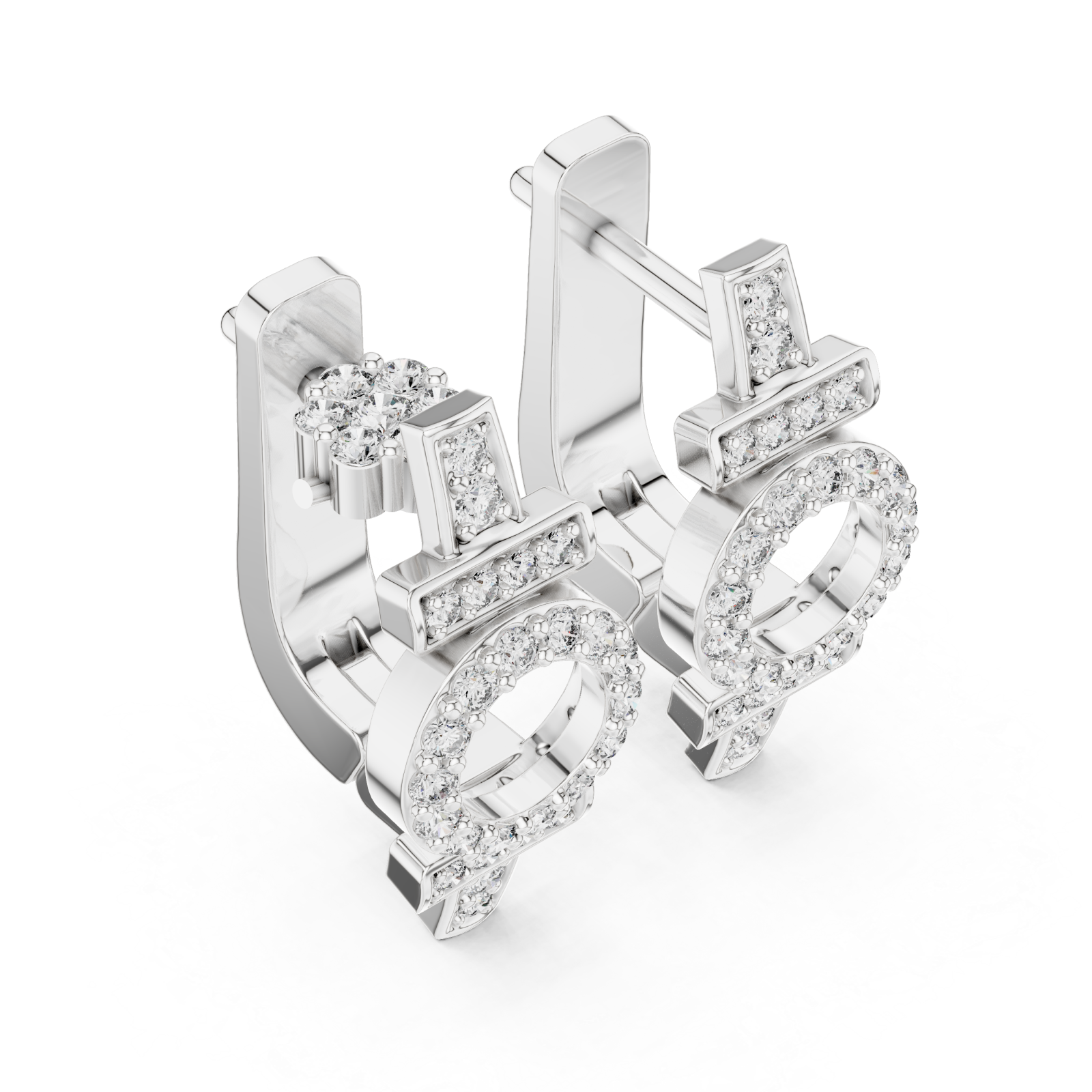  White Gold Twilight Petal Sparkle Bracelet Right View