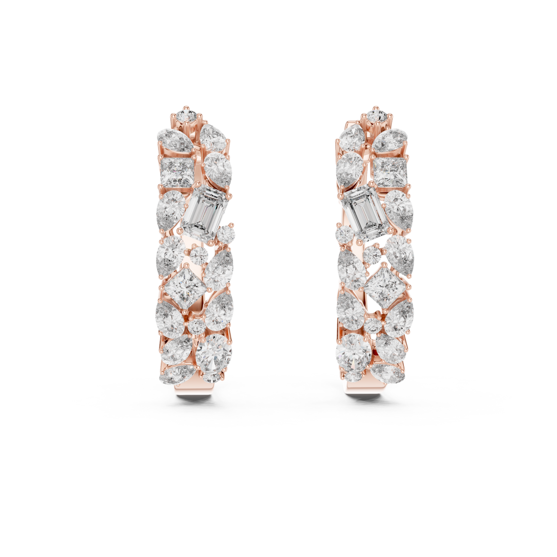  Rose Gold Lustrous Bloom Embrace Earrings Right View
