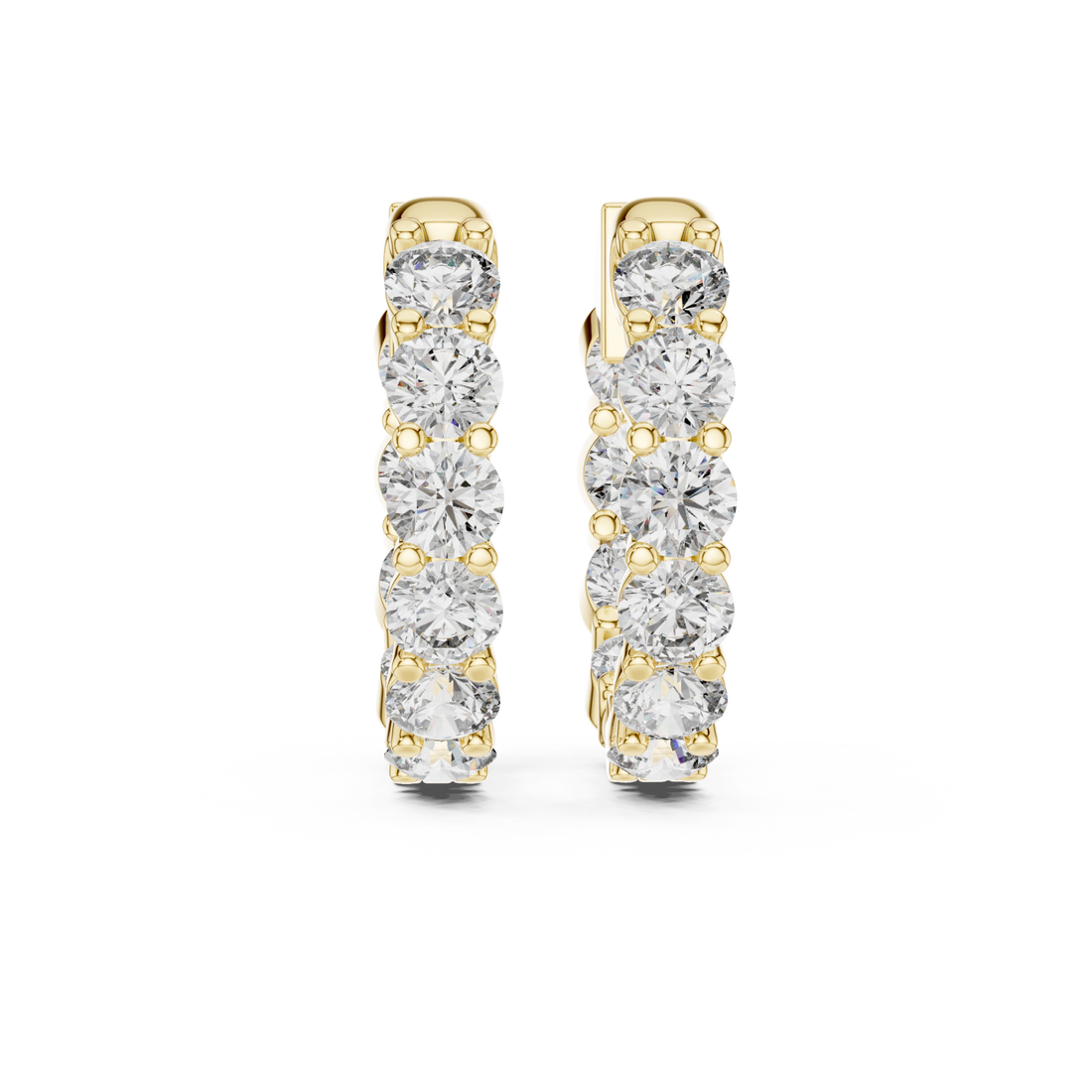 Gold Twilight Echo Signature Hoop Studs Right View