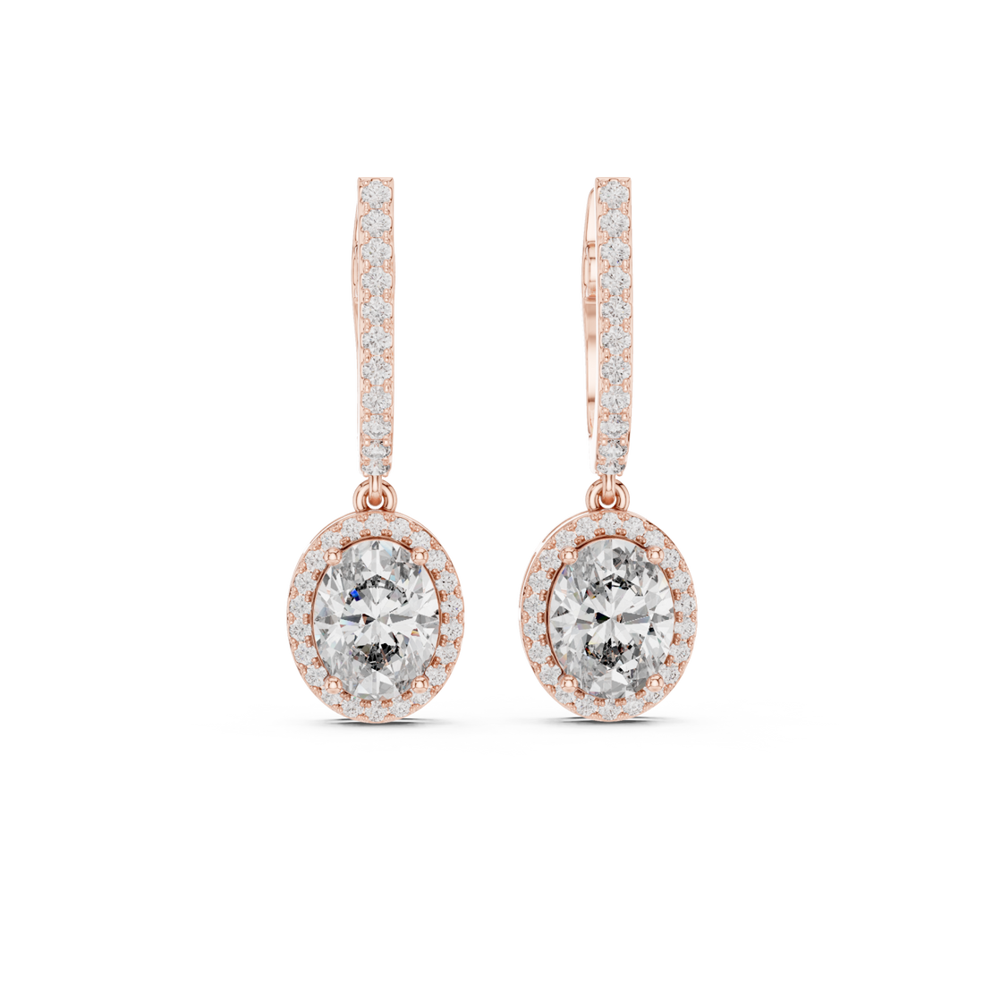  Rose Gold Twilight Glow Petite Hoop Huggies Right View