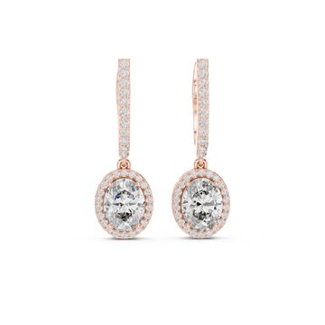  Rose Gold Twilight Glow Petite Hoop Huggies Front View