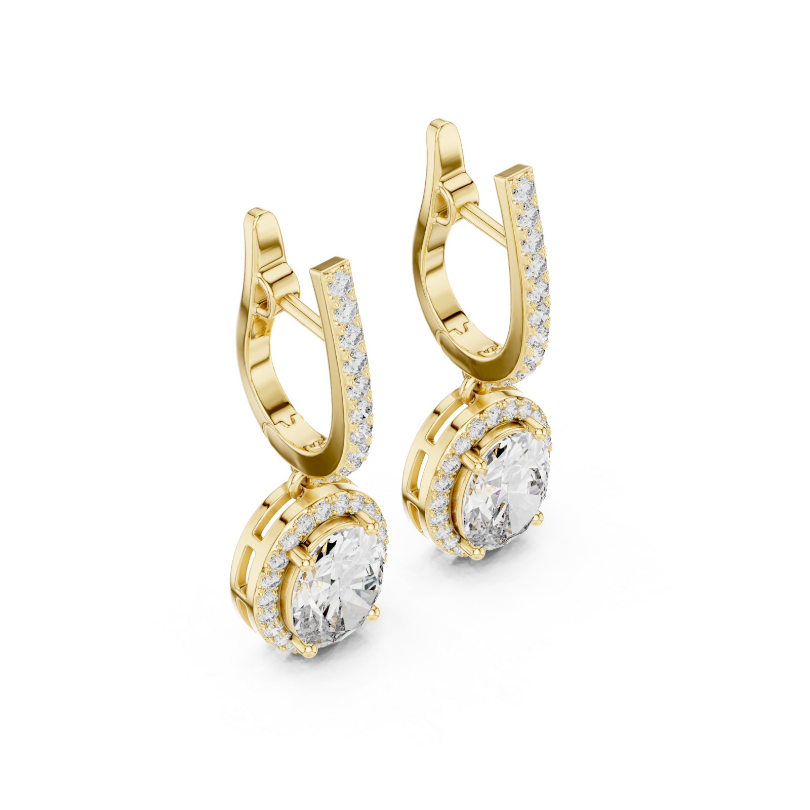 Gold Twilight Glow Petite Hoop Huggies Right View