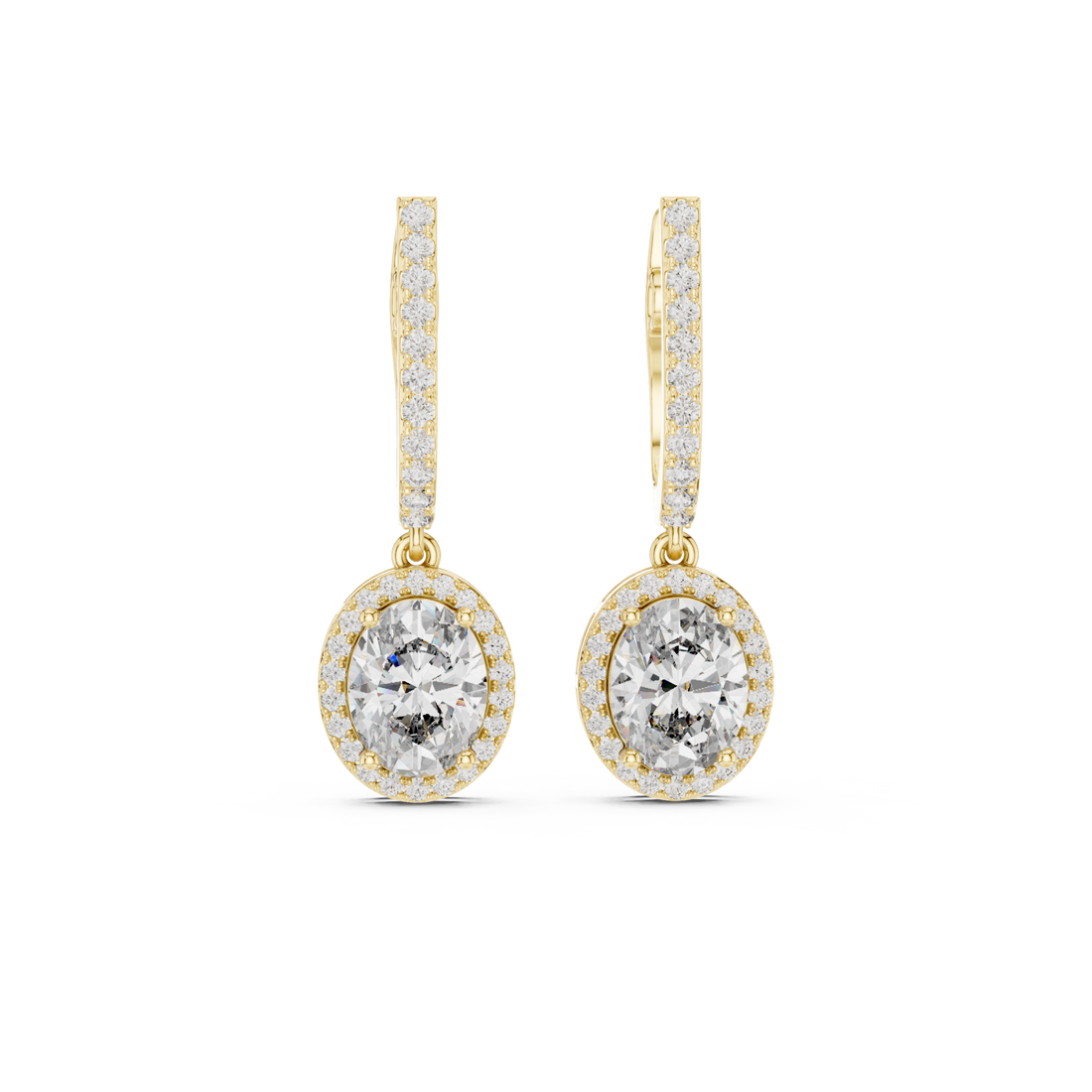 Gold Twilight Glow Petite Hoop Huggies Right View