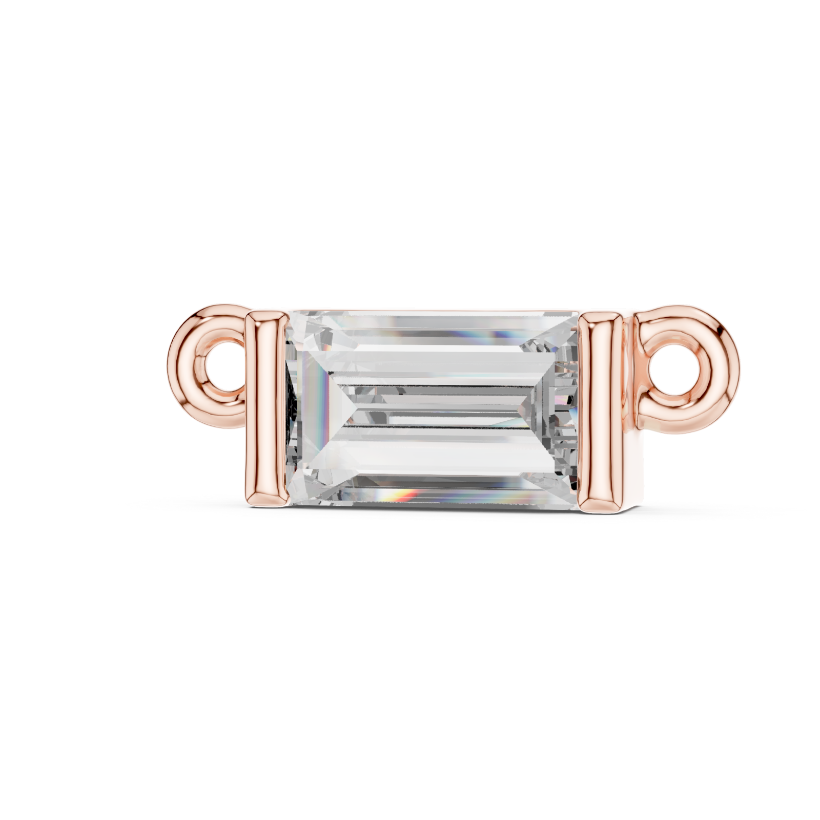  Rose Gold Serene Edge Pendant Right View