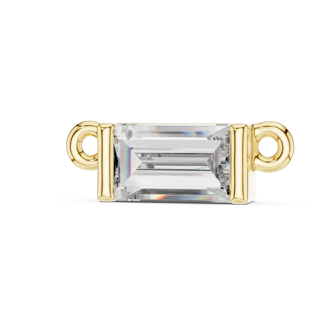 Gold Serene Edge Pendant Right View