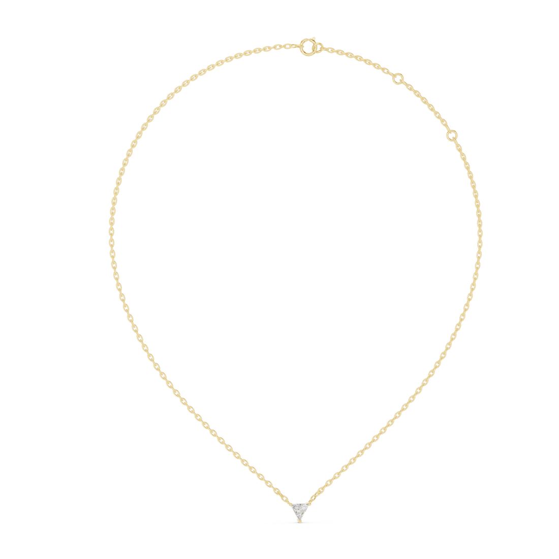 Gold Celestial Trillion Harmony Pendant Right View