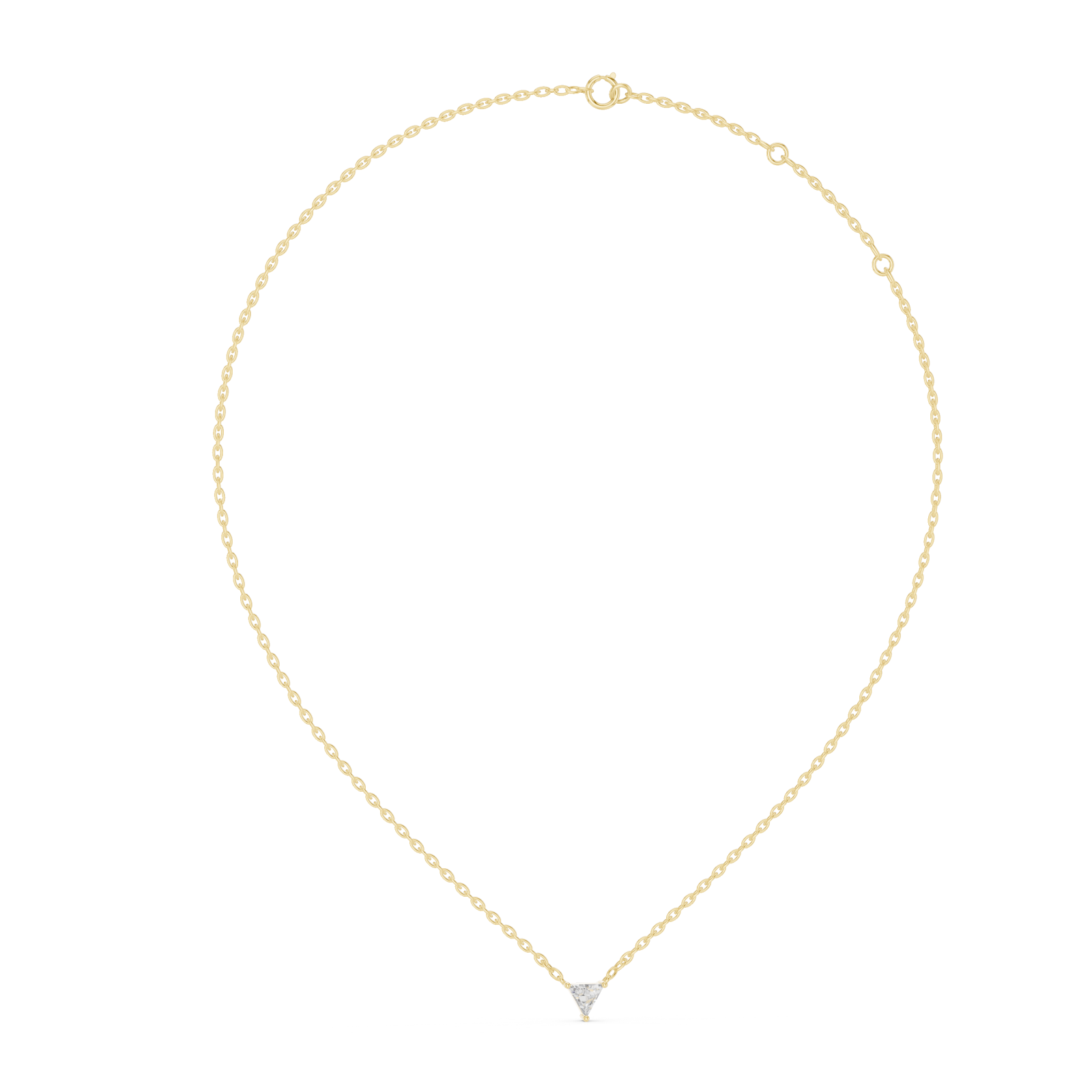  Gold Celestial Trillion Harmony Pendant Left View