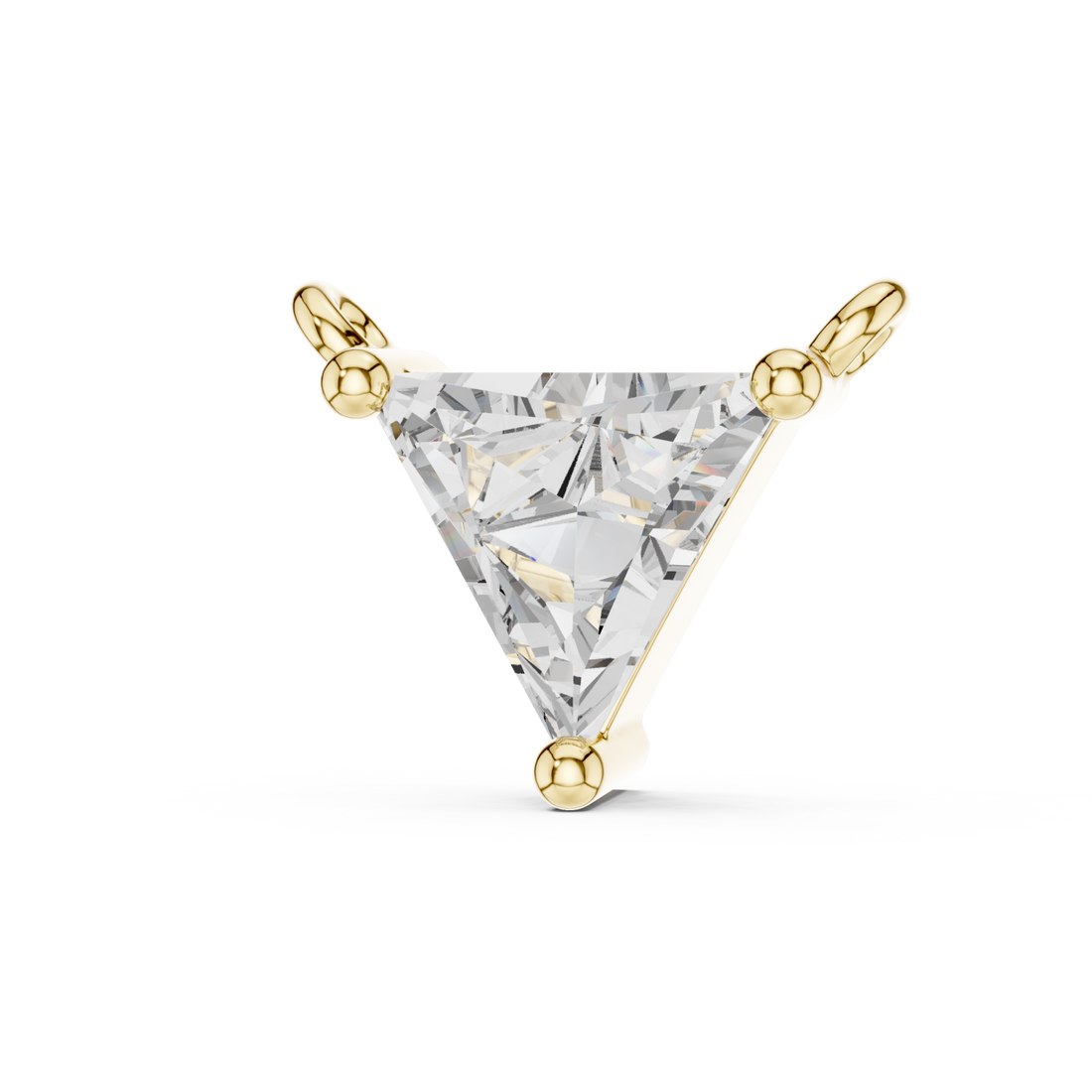 Gold Celestial Trillion Harmony Pendant Right View