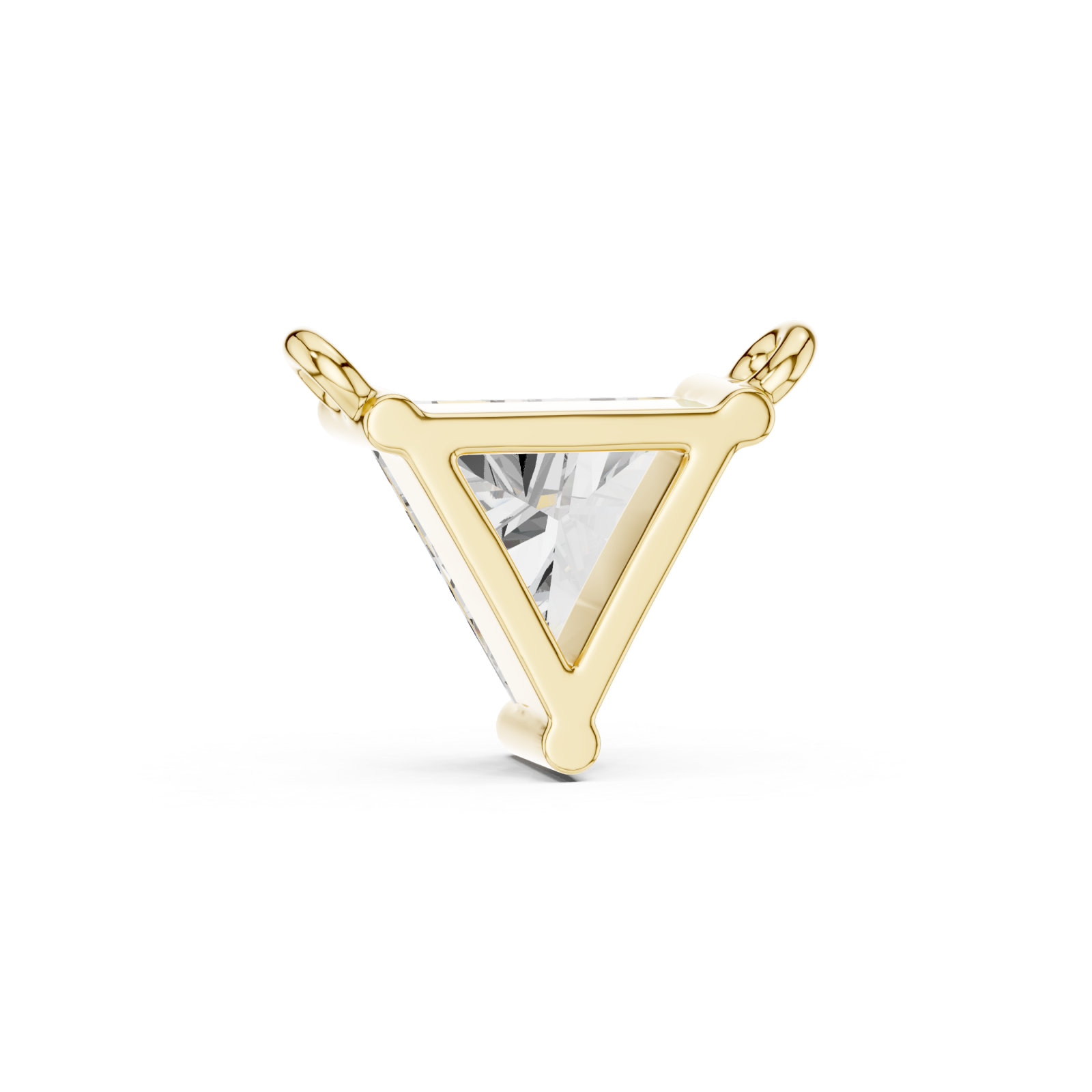  Gold Celestial Trillion Harmony Pendant Front View