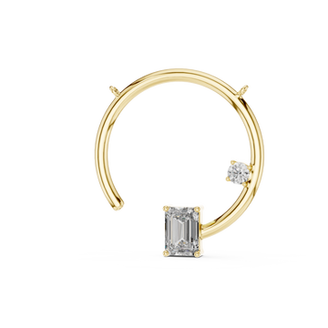 Gold Celestial Arc Pendant Right View