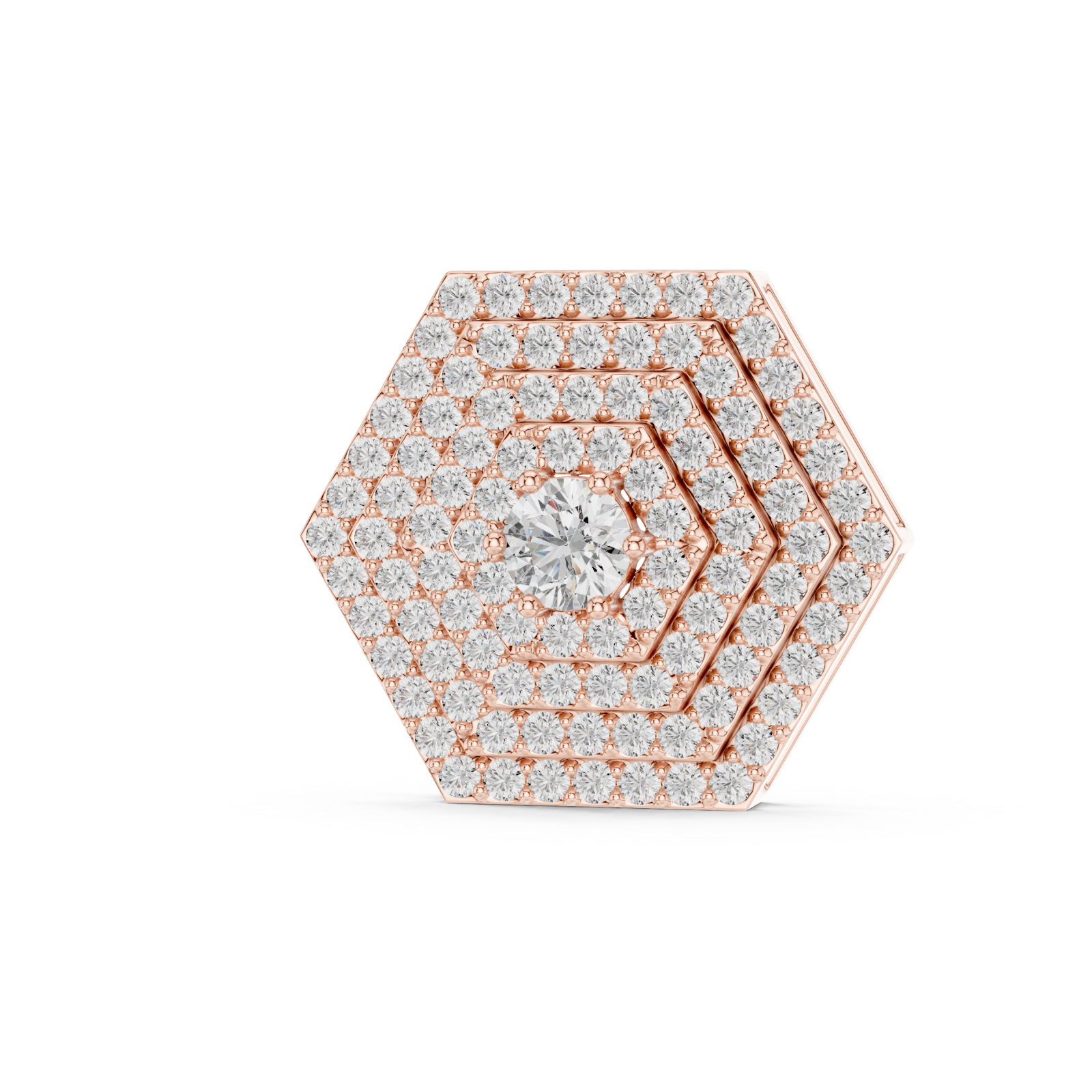  Rose Gold Infinite Gleam Shimmer Pendant Right View