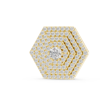 Gold Infinite Gleam Shimmer Pendant Right View