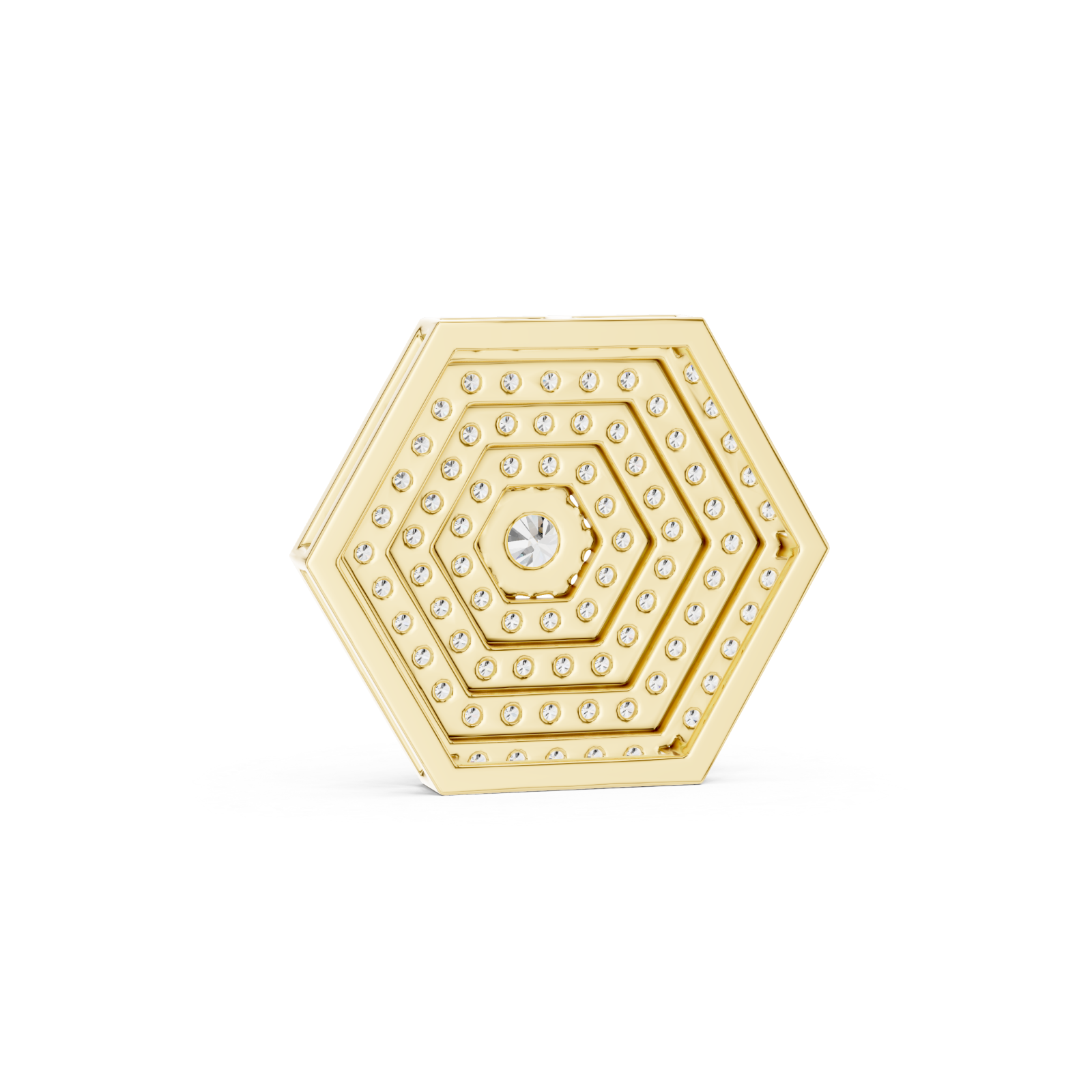  Gold Infinite Gleam Shimmer Pendant Front View