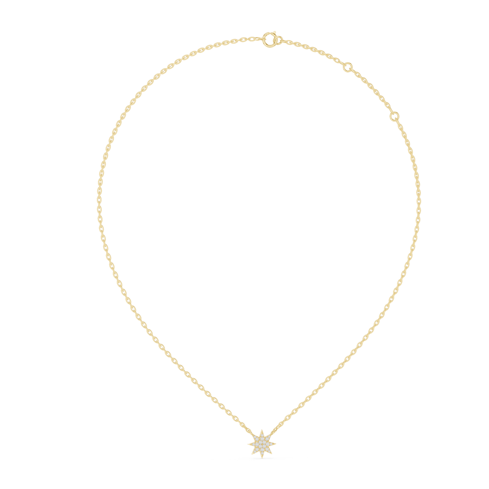  Gold Northern Spark Pendant Left View