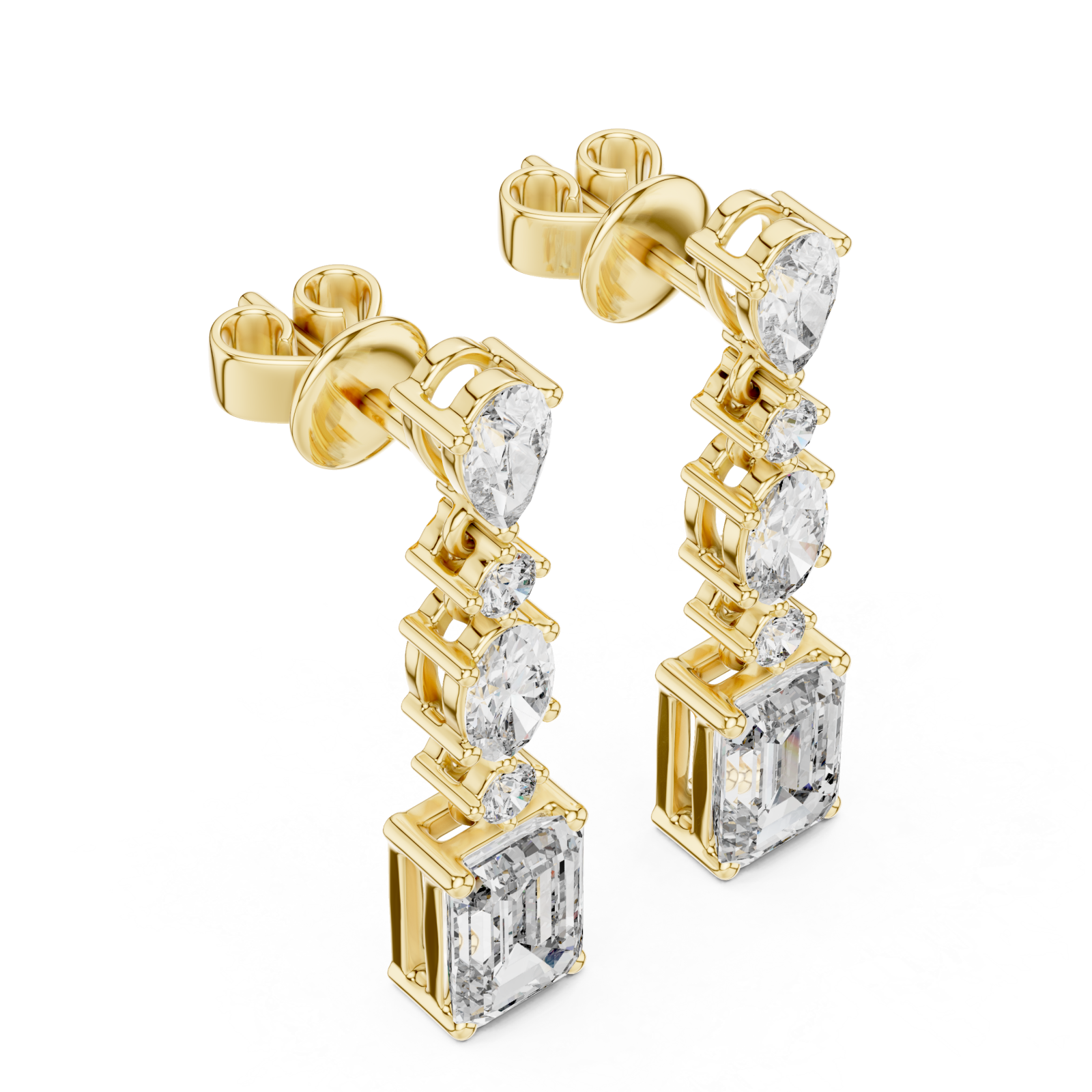 Gold Celestial Echo Silhouette Drops Right View
