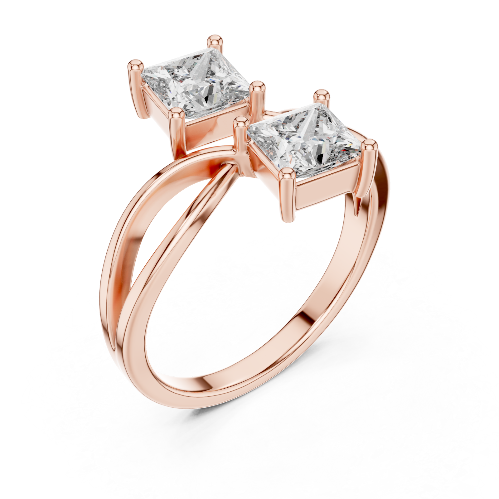  Rose Gold Infinite Vow Embrace Affinity Duo Band Right View