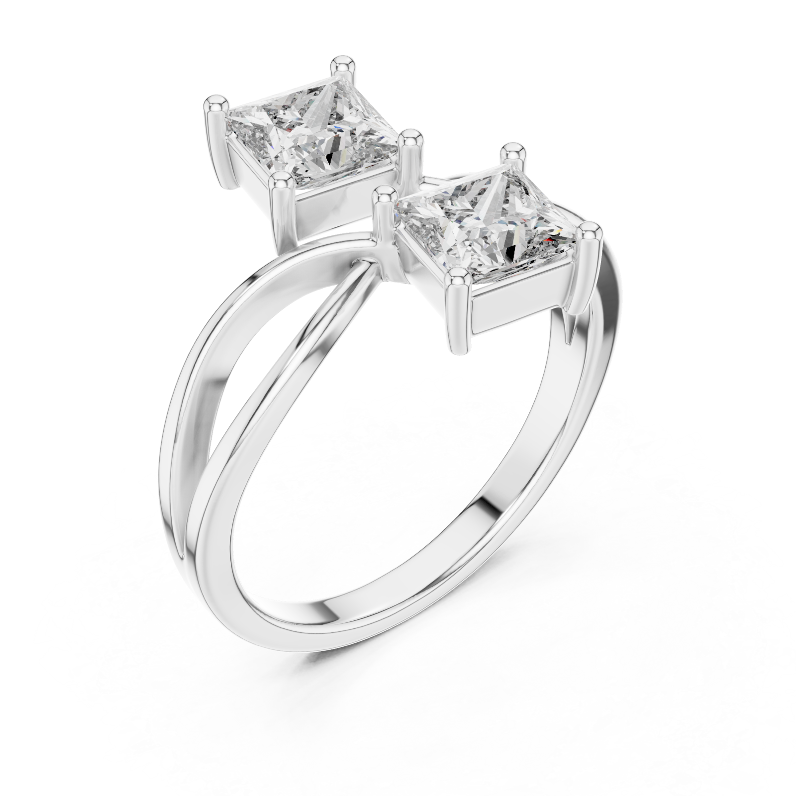  White Gold Infinite Vow Embrace Affinity Duo Band Right View