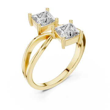 Gold Infinite Vow Embrace Affinity Duo Band Right View