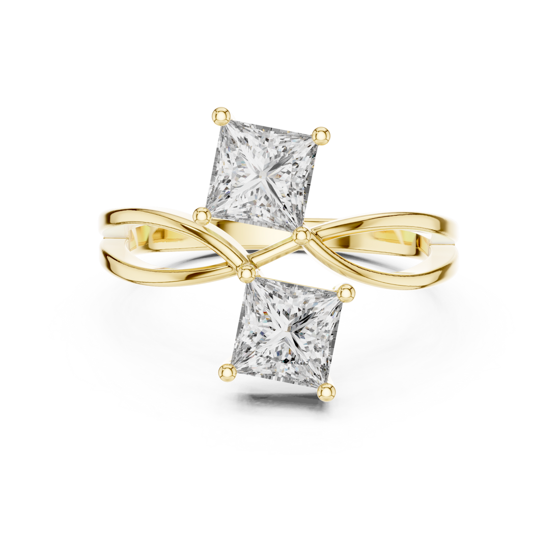 Gold Infinite Vow Embrace Affinity Duo Band Right View