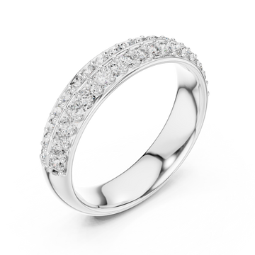  White Gold Radiant Allure Eternity Band Right View