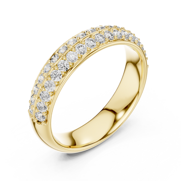 Gold Radiant Allure Eternity Band Right View