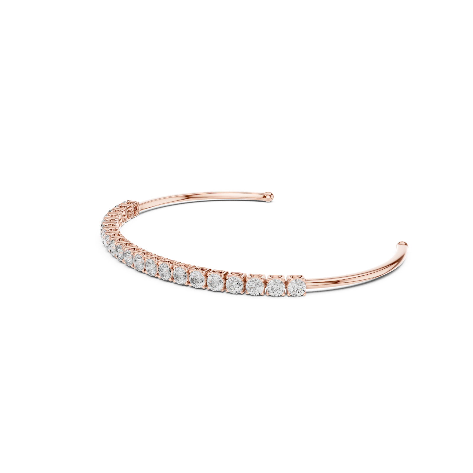 Luminous Petal Woven Arc Cuff