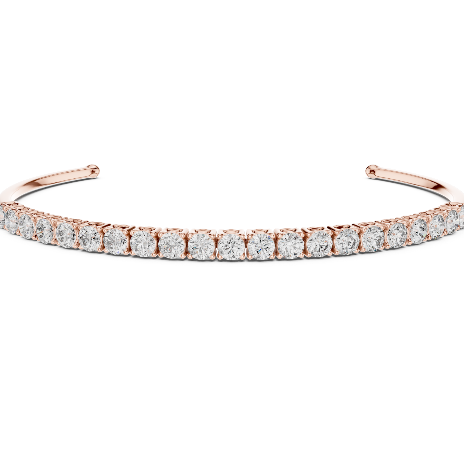 Luminous Petal Woven Arc Cuff