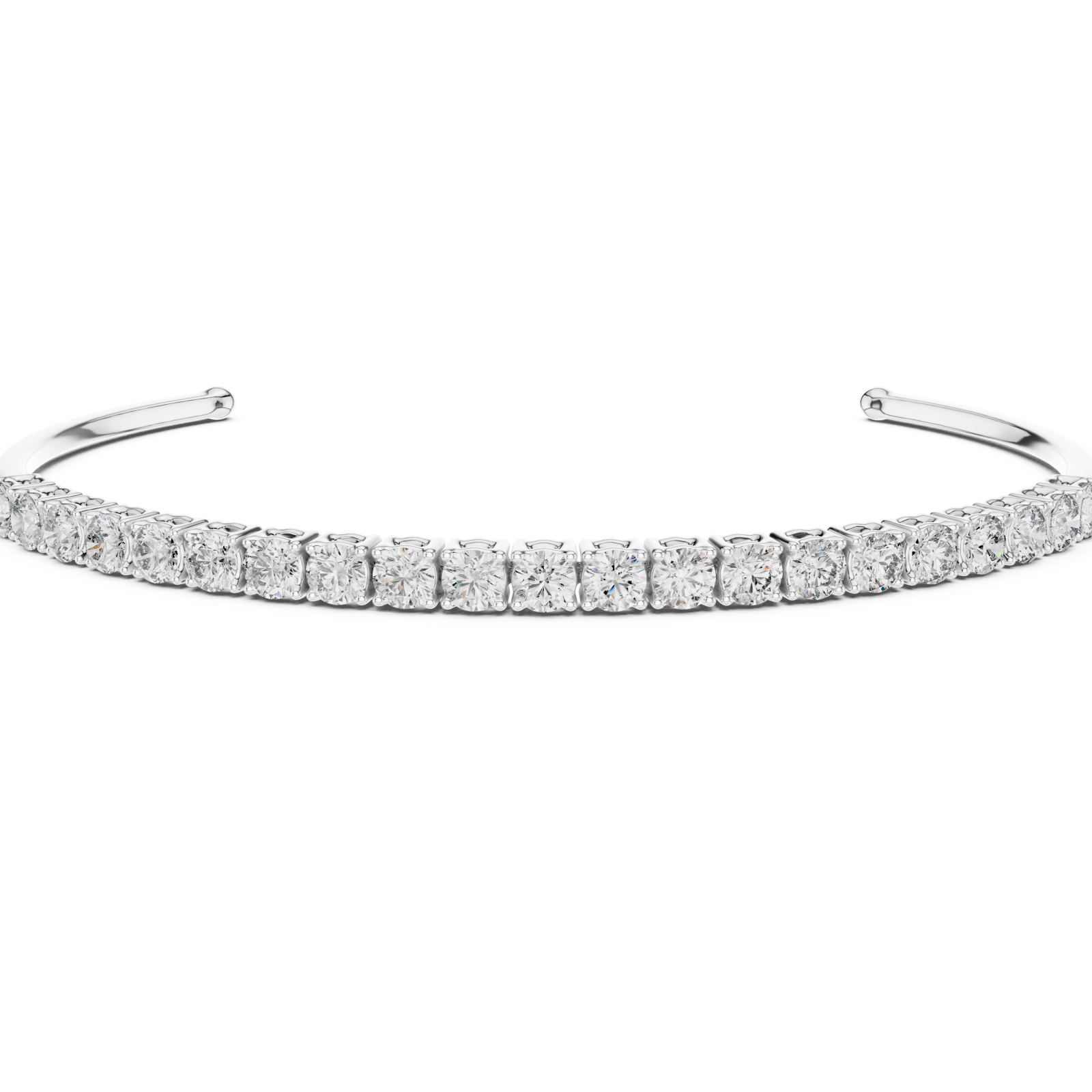 Luminous Petal Woven Arc Cuff