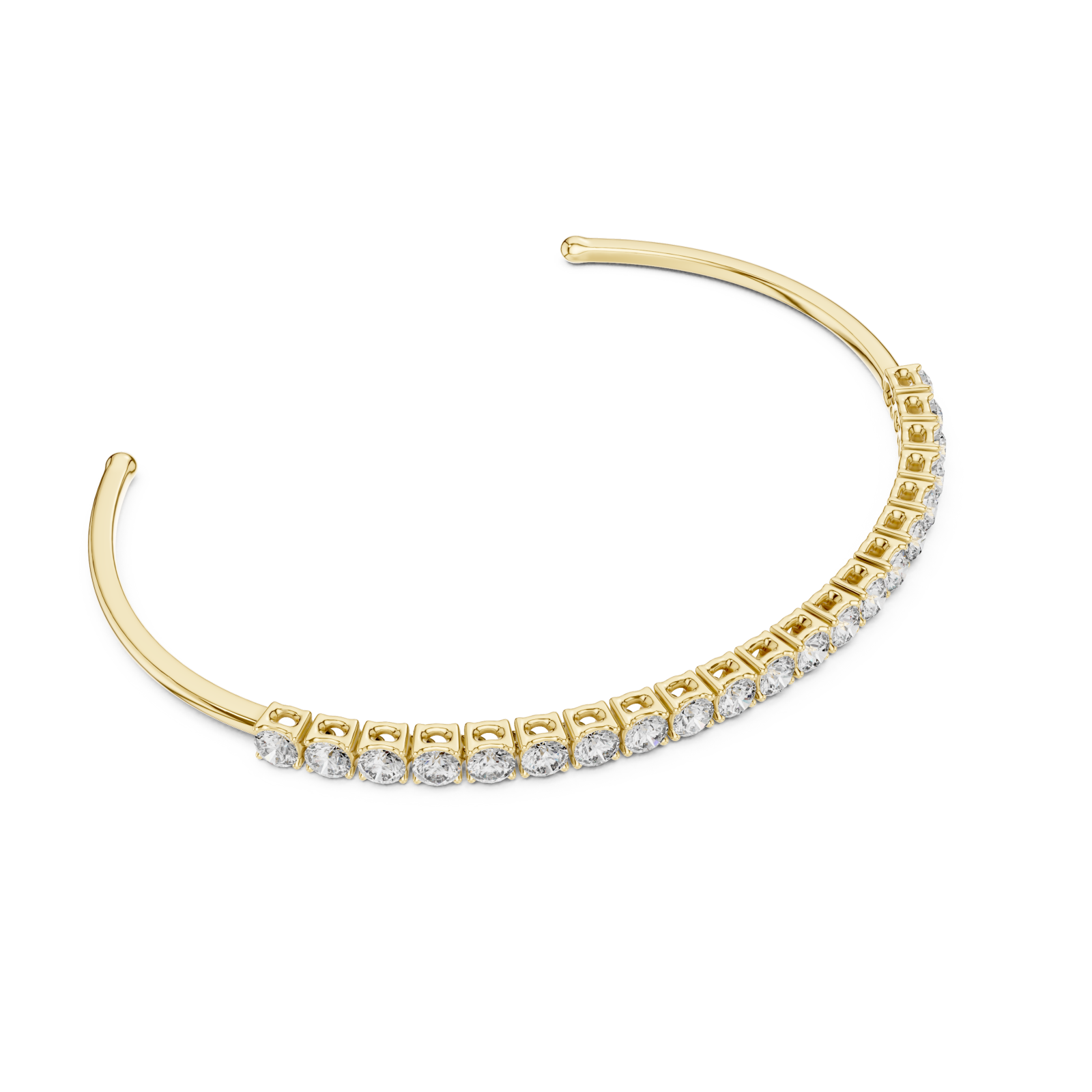 Luminous Petal Woven Arc Cuff