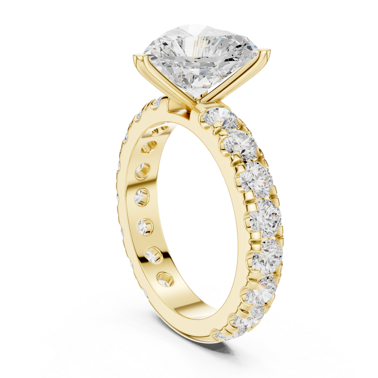  Gold Luminous Heart Serenade Signature Engagement Ring Left View