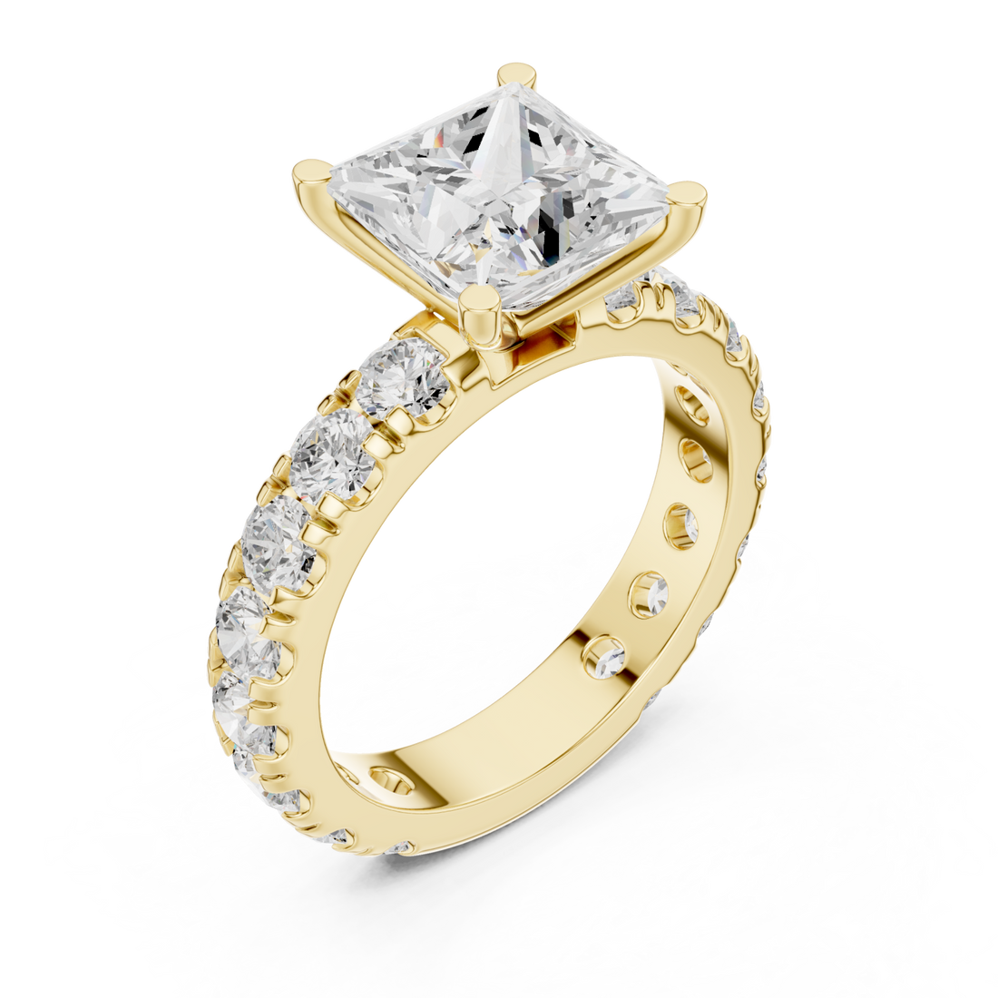 Gold Sculpted Aura Regal Band Right View