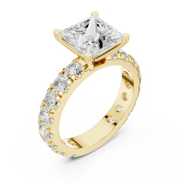 Gold Sculpted Aura Regal Band Right View