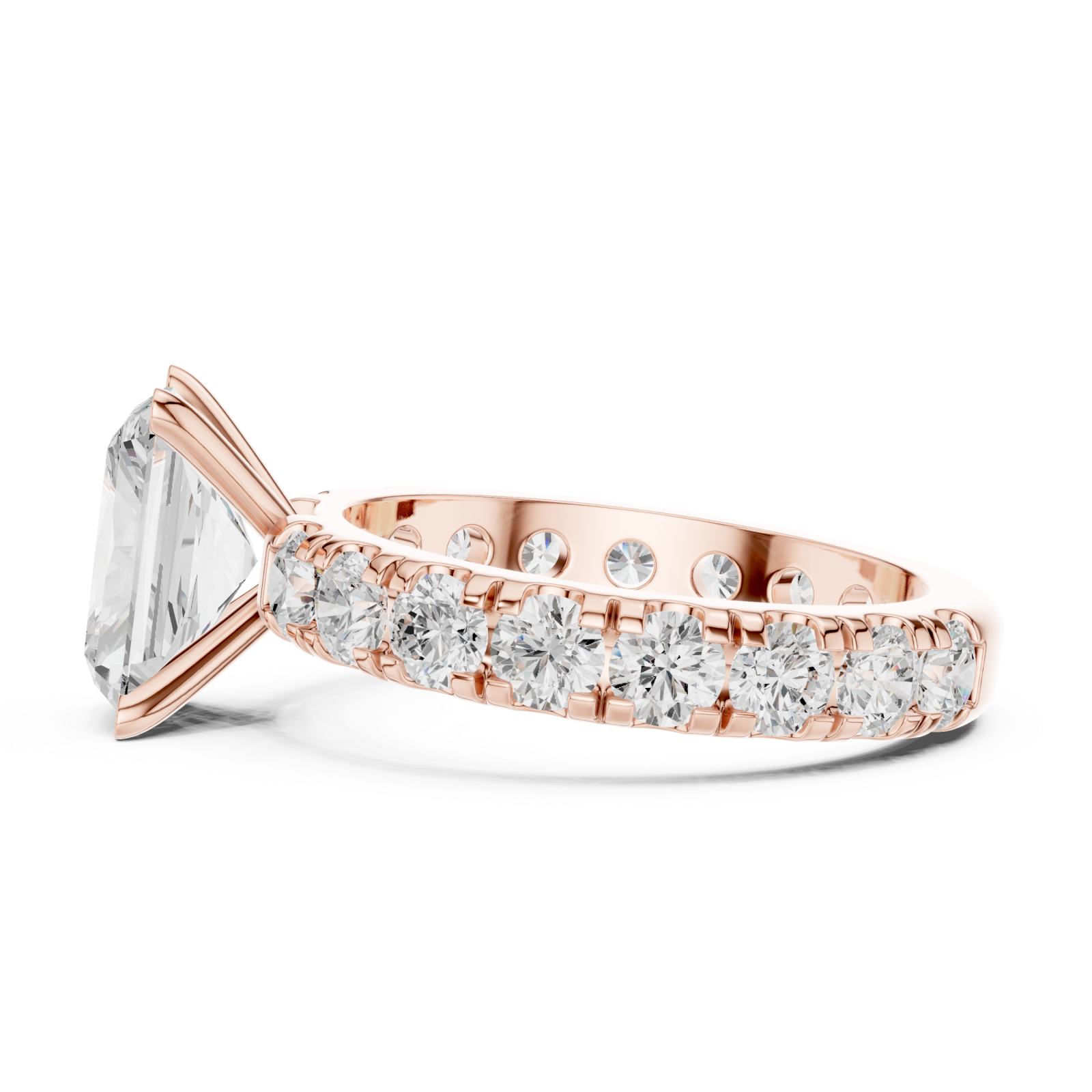  Rose Gold Celestial Moment Statement Ring Side View
