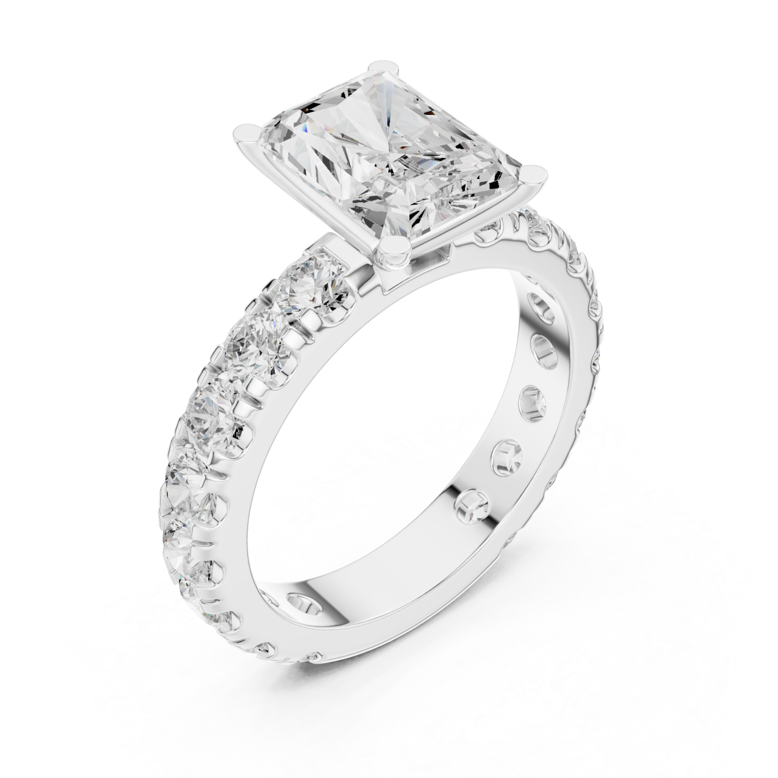  White Gold Celestial Moment Statement Ring Right View