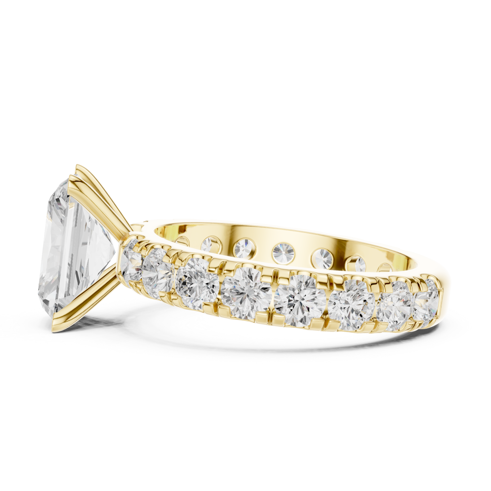  Gold Celestial Moment Statement Ring Side View