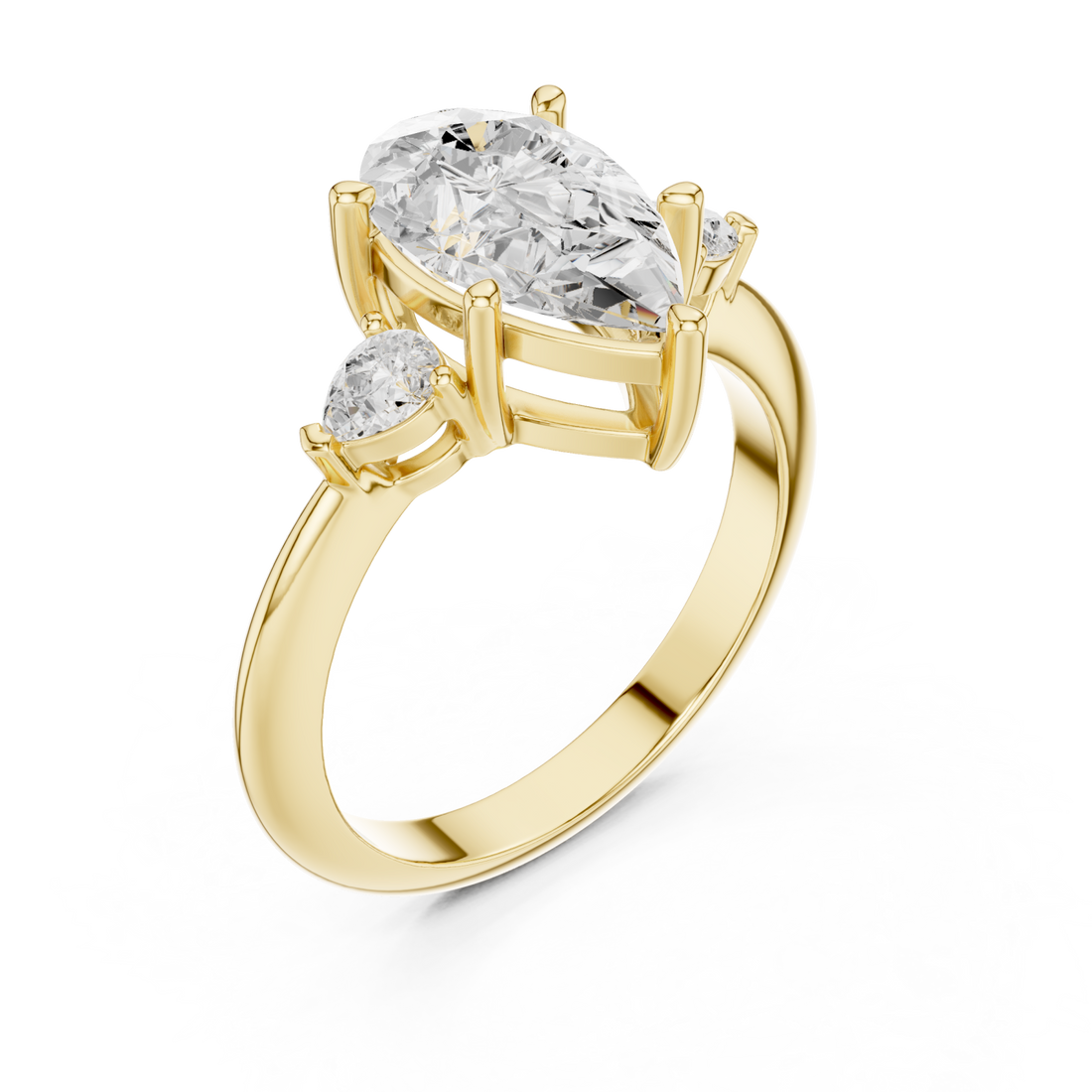 Gold Enchanted Cascade Statement Ring Right View