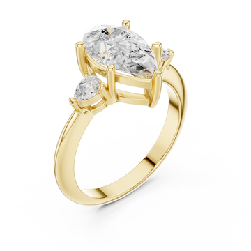 Gold Enchanted Cascade Statement Ring Right View