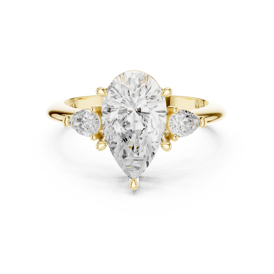 Gold Enchanted Cascade Statement Ring Right View