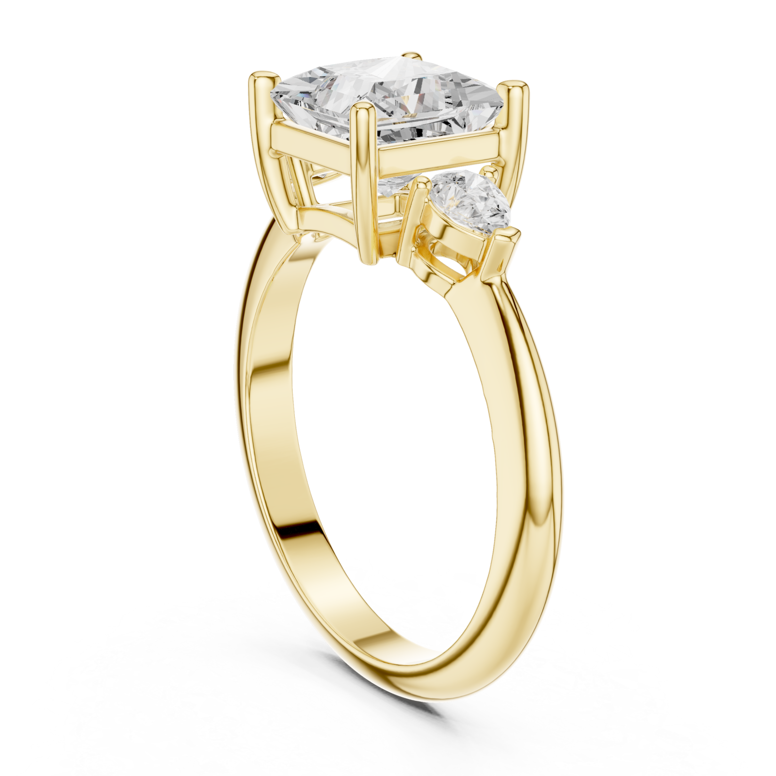  Gold Eternal Serenity Classic Engagement Ring Left View