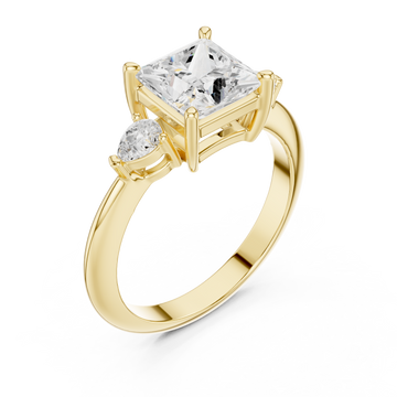 Gold Eternal Serenity Classic Engagement Ring Right View