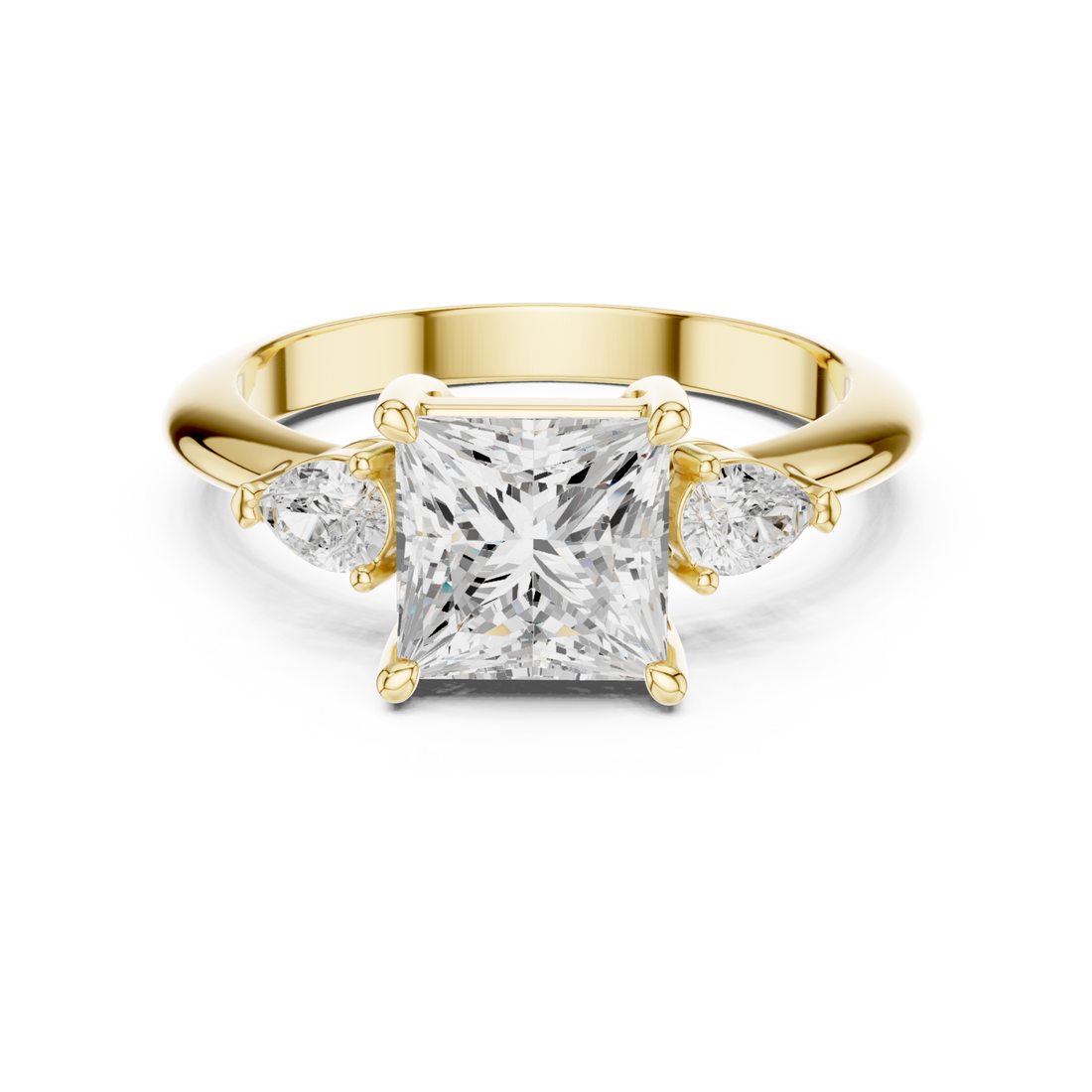 Gold Eternal Serenity Classic Engagement Ring Right View
