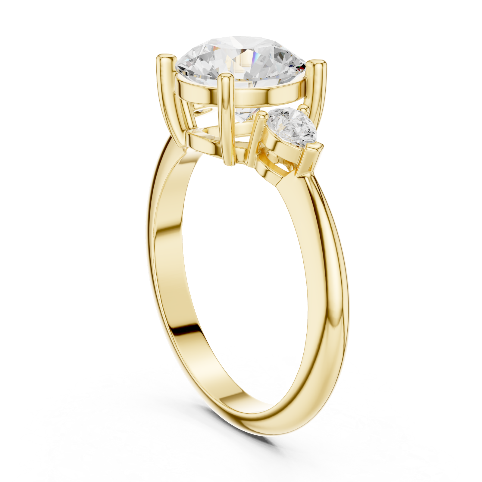  Gold Infinite Grace Bold Statement Ring Left View