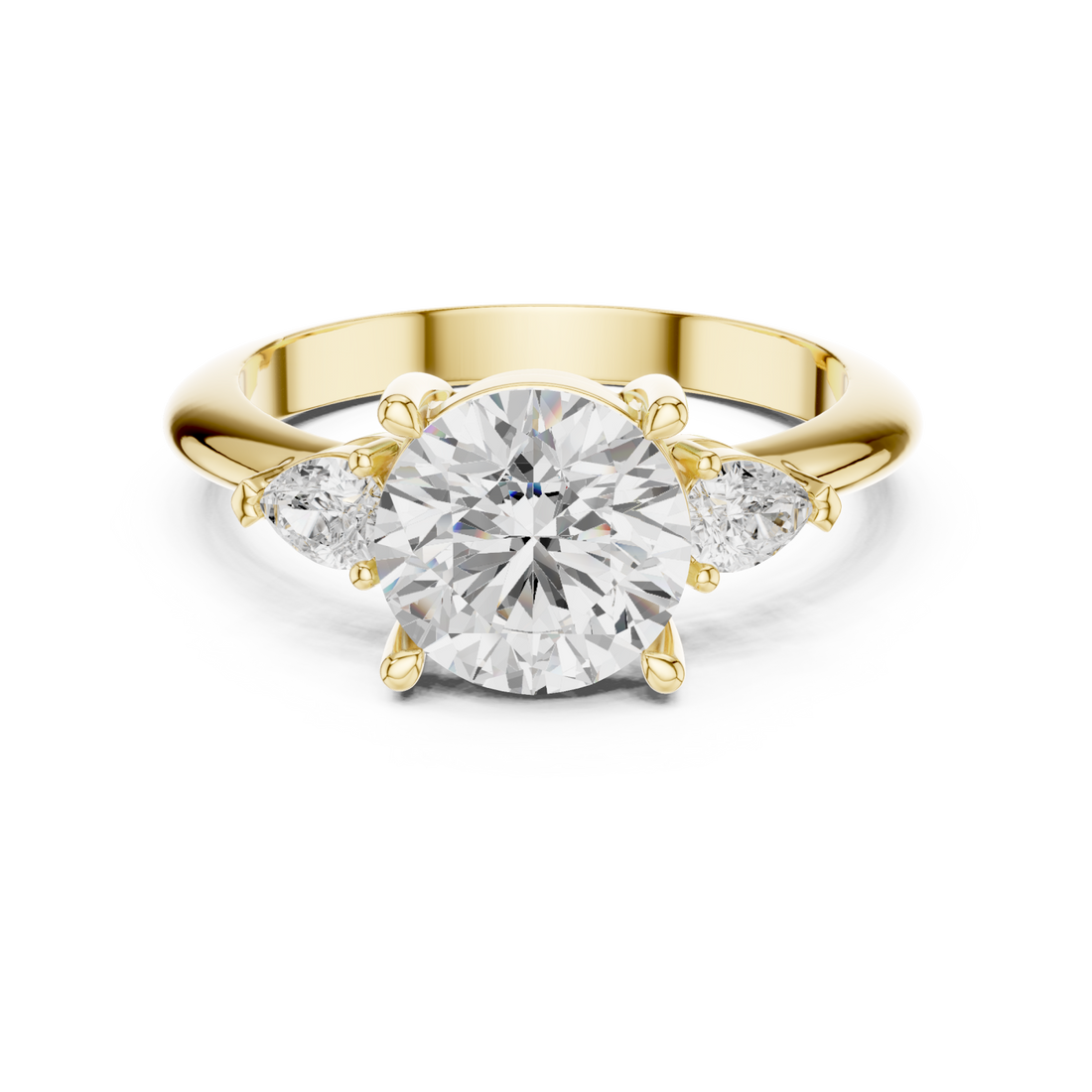 Gold Infinite Grace Bold Statement Ring Right View