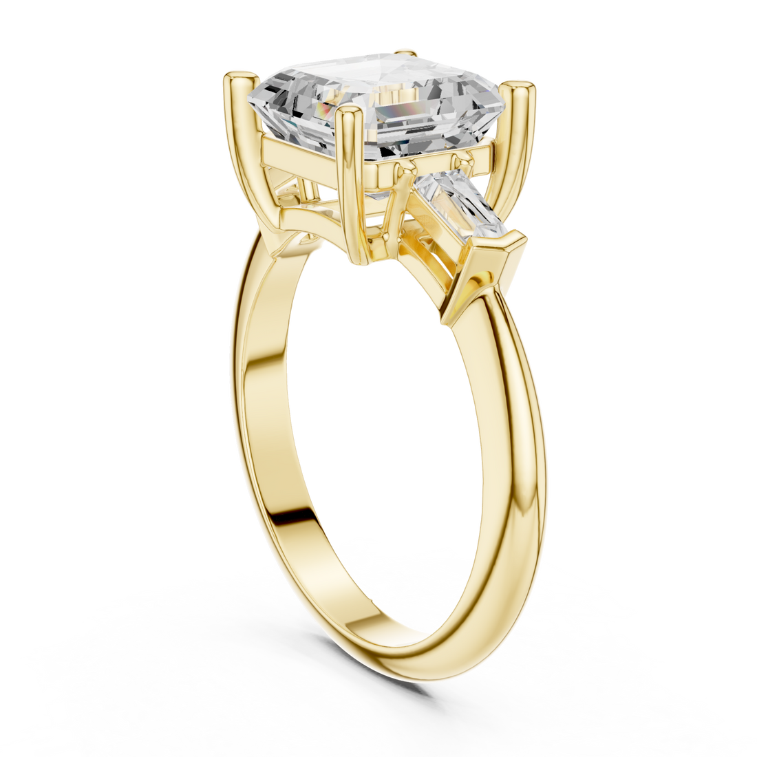 Gold Celestial Ember Radiance Ring Right View