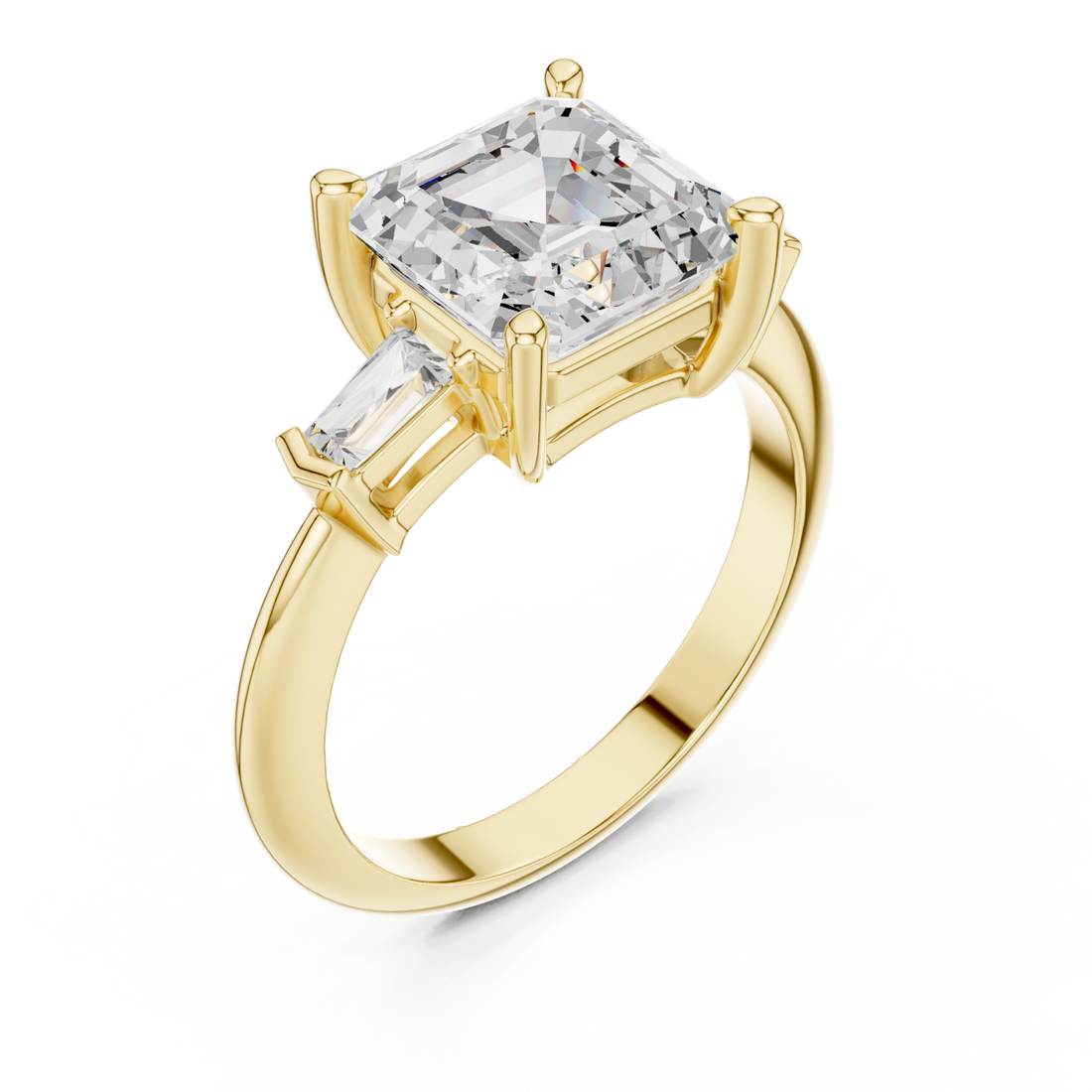 Gold Celestial Ember Radiance Ring Right View