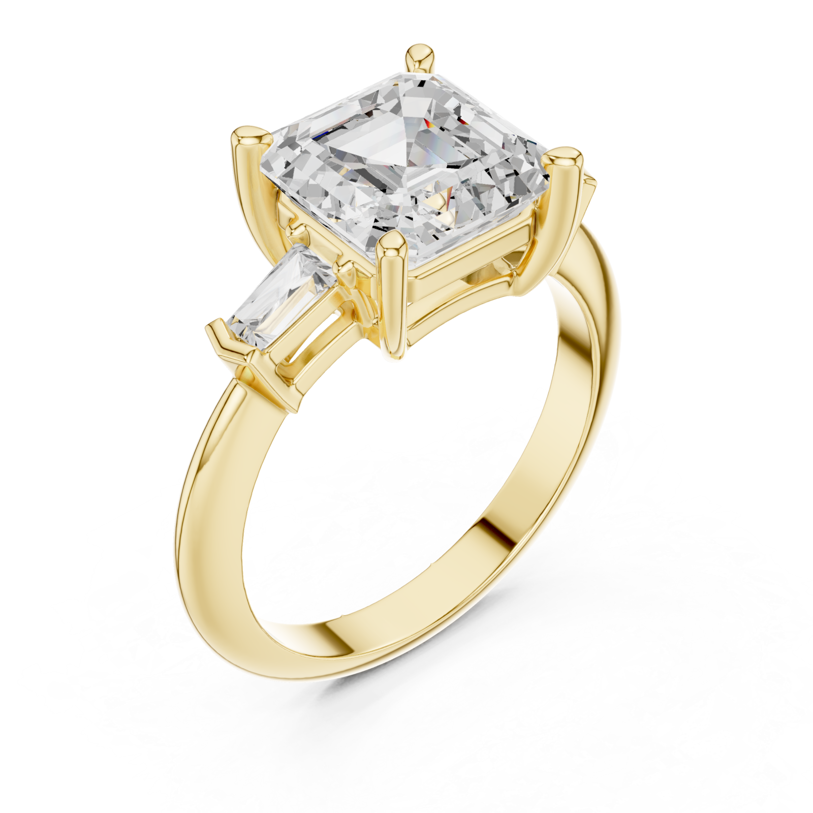 Gold Celestial Ember Radiance Ring Right View