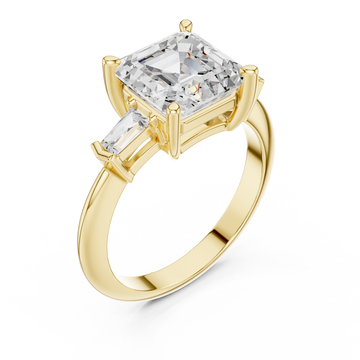 Gold Celestial Ember Radiance Ring Right View